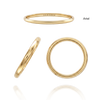 14K Yellow Gold Domed Wedding Bands with Optional Engraving  (2.0 mm)