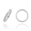 14K White Gold Flat Wedding Bands with Optional Engraving  (2.0 mm)