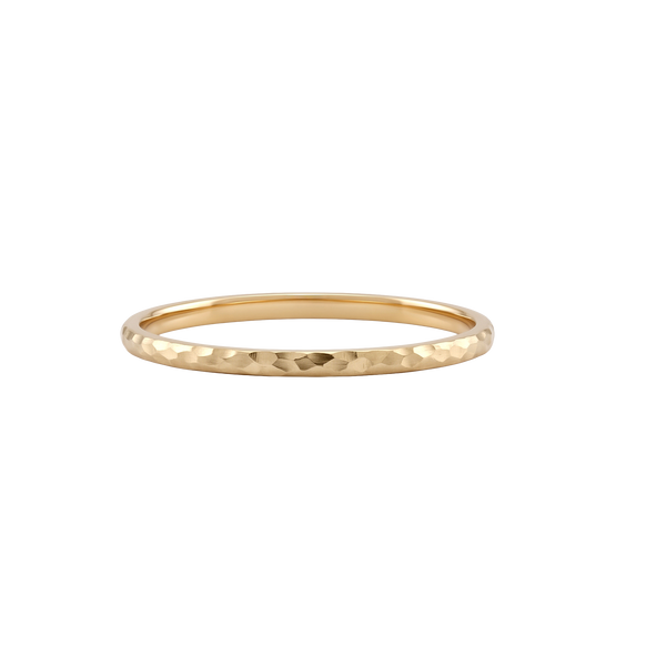 14K Yellow Gold Domed Wedding Bands with Optional Engraving  (2.0 mm)