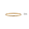 14K Yellow Gold Domed Wedding Bands with Optional Engraving  (2.0 mm)