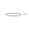 14K Yellow Gold Domed Wedding Bands with Optional Engraving  (2.0 mm)