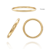 14K Yellow Gold Domed Wedding Bands with Optional Engraving  (2.0 mm)