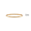 14K Yellow Gold Domed Wedding Bands with Optional Engraving  (2.0 mm)