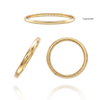 14K Yellow Gold Domed Wedding Bands with Optional Engraving  (2.0 mm)