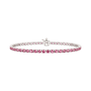 Tennis Bracelet with Tourmaline Stones (October Birthstones) in 14K Gold (1.75 mm - 4.0 mm)