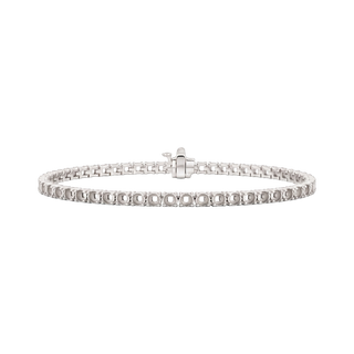 4 Prong Round Tennis Bracelet Mounting in Platinum (.10 ct / 3.0 mm)