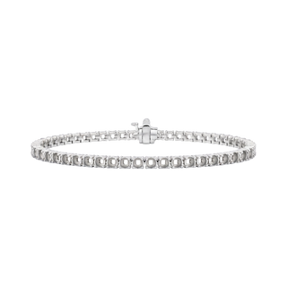 4 Prong Round Tennis Bracelet Mounting in 14K Gold (.15 ct / 3.4 mm)