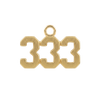 Basic Angel Numbers in 14K Gold (12.7mm) (Semi-Polished)