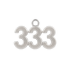Classic Angel Number Pendants in Sterling Silver (12.5 mm)