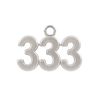 Classic Angel Number Pendants in Sterling Silver (15 mm)