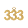 Classic Angel Number Pendants in 14K Gold (20 mm)