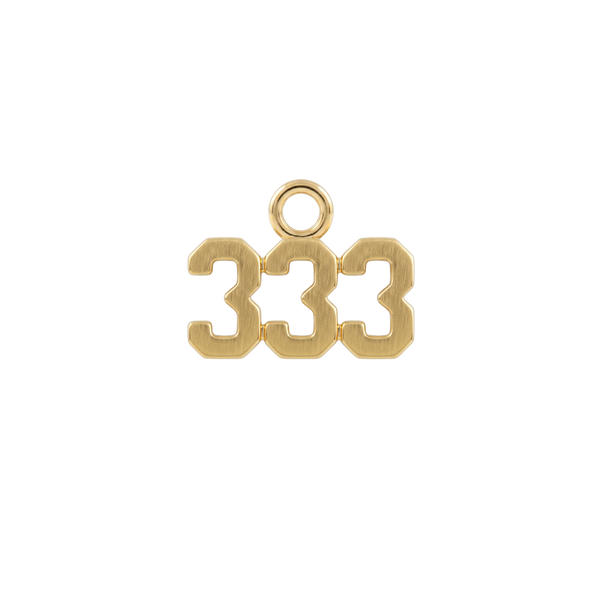 Basic Angel Numbers in 14K Gold (4.7mm) (Semi-Polished)
