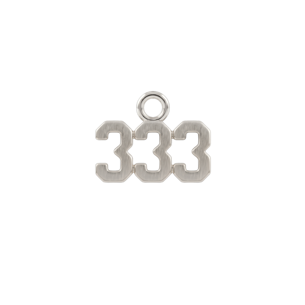 Basic Angel Numbers in Sterling Silver (4.7mm) (Semi-Polished)