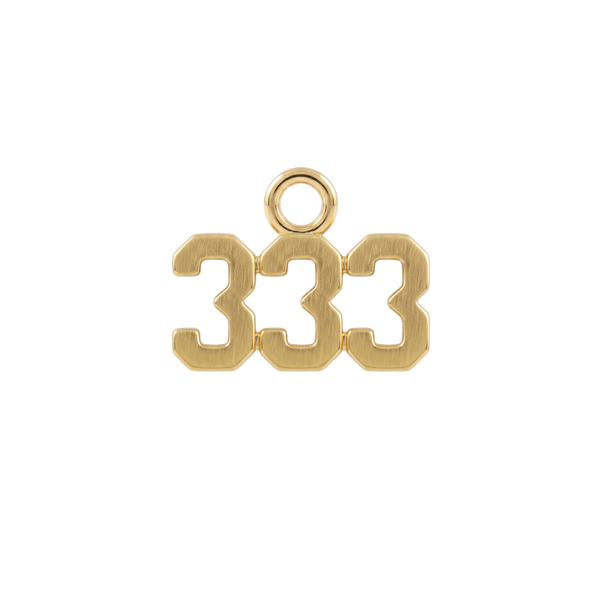 Basic Angel Numbers in 14K Gold (5.3mm) (Semi-Polished)