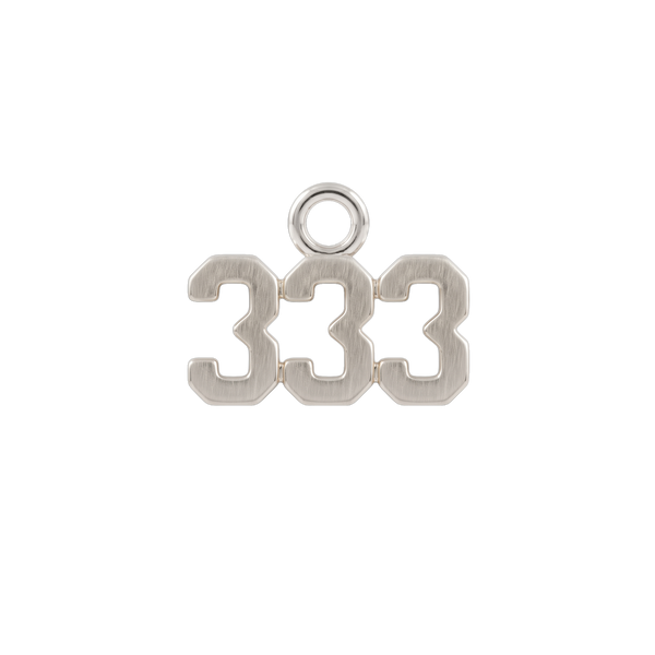 Basic Angel Numbers in Sterling Silver (5.3mm) (Semi-Polished)