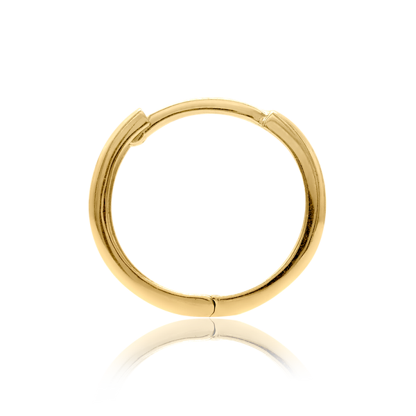 Round (Huggie) Hoop Earring in 14K Gold