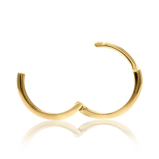 Round (Huggie) Hoop Earring in 14K Gold