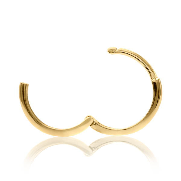 Round (Huggie) Hoop Earring in 14K Gold