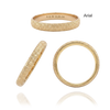 14K Yellow Gold Domed Wedding Bands with Optional Engraving  (3.0 mm)