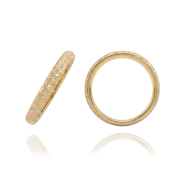 14K Yellow Gold Domed Wedding Bands (2.0 mm - 6.0 mm)