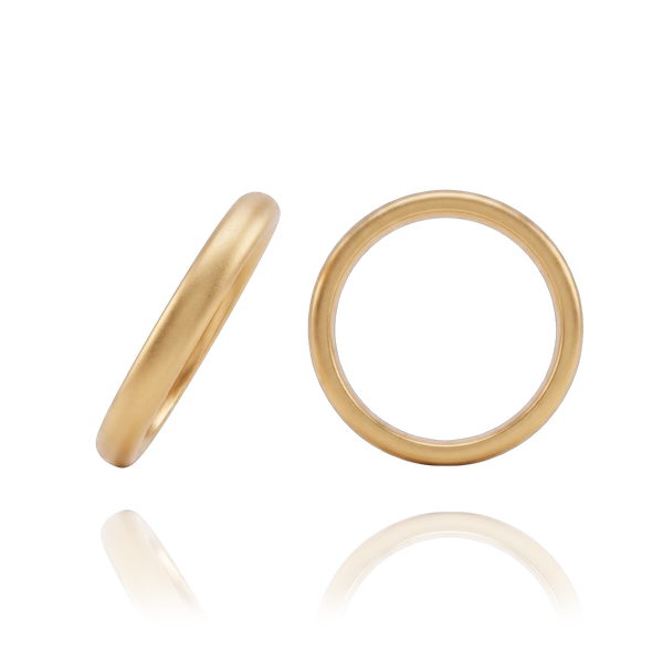 14K Yellow Gold Comfort Fit Wedding Bands (2.0 mm - 4.0 mm)