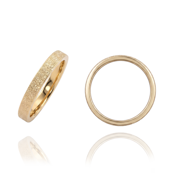 14K Yellow Gold Flat Wedding Bands (2.0 mm - 6.0 mm)