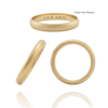 14K Yellow Gold Domed Wedding Bands with Optional Engraving  (3.0 mm)