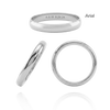 Sterling Silver Comfort Fit Wedding Bands with Optional Engraving  (3.0 mm)