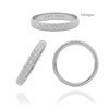 Sterling Silver Comfort Fit Wedding Bands with Optional Engraving  (3.0 mm)