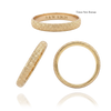 14K Yellow Gold Domed Wedding Bands with Optional Engraving  (3.0 mm)