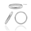 Sterling Silver Comfort Fit Wedding Bands with Optional Engraving  (3.0 mm)