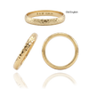 14K Yellow Gold Domed Wedding Bands with Optional Engraving  (3.0 mm)