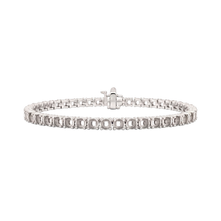 4 Prong Round Tennis Bracelet Mounting in 14K Gold (.25 ct / 4.0 mm)