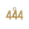 Basic Angel Numbers in 14K Gold (12.7mm) (Semi-Polished)