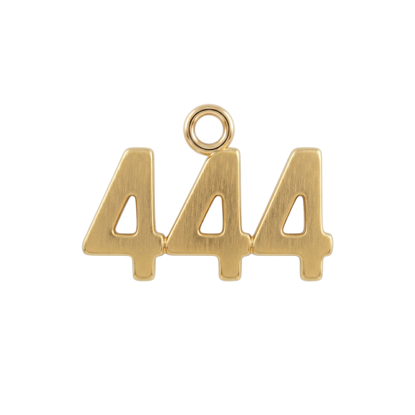 Basic Angel Numbers in 14K Gold (12.7mm) (Semi-Polished)