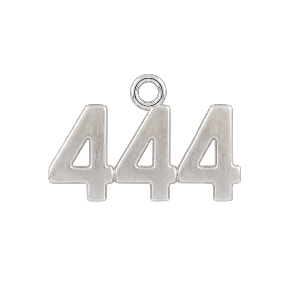 Classic Angel Number Pendants in Sterling Silver (15 mm)