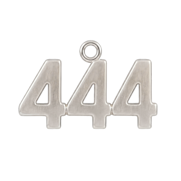 Classic Angel Number Pendants in Sterling Silver (25 mm)