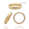 14K Yellow Gold Domed Wedding Bands with Optional Engraving  (4.0 mm)