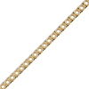 Round 4 Prong Tennis Necklace Chain By The Inch in 18K Gold (No Clasp)