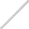 Round 4 Prong Tennis Necklace Chain By The Inch in 18K Gold (No Clasp)