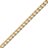 Round 4 Prong Tennis Necklace Chain By The Inch in 18K Gold (No Clasp)
