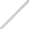 Round 4 Prong Tennis Necklace Chain By The Inch in 18K Gold (No Clasp)