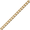 Round 4 Prong Tennis Necklace Chain By The Inch in 18K Gold (No Clasp)