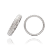 14K White Gold Domed Wedding Bands (2.0 mm - 6.0 mm)