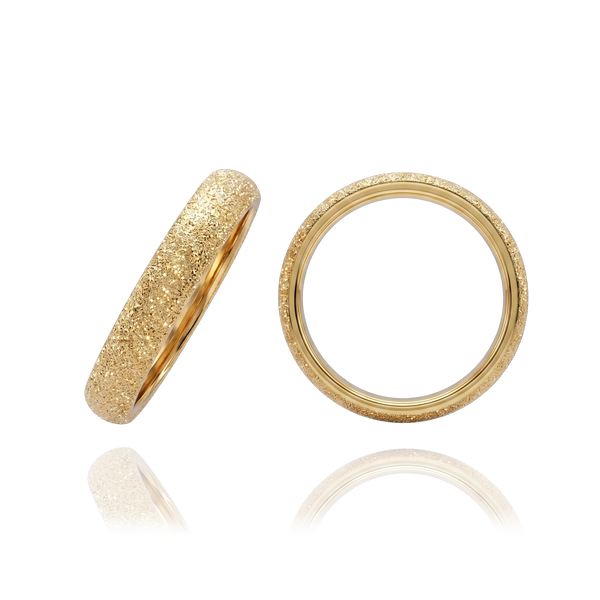 14K Yellow Gold Domed Wedding Bands (2.0 mm - 6.0 mm)