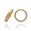 14K Yellow Gold Domed Wedding Bands (2.0 mm - 6.0 mm)