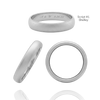 Sterling Silver Comfort Fit Wedding Bands with Optional Engraving  (4.0 mm)