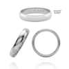 Sterling Silver Comfort Fit Wedding Bands with Optional Engraving  (4.0 mm)