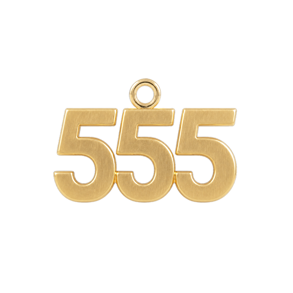 Classic Angel Number Pendants in 14K Gold (12.5 mm)