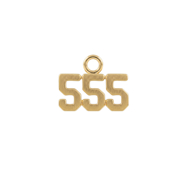 Basic Angel Numbers in 14K Gold (4.7mm) (Semi-Polished)
